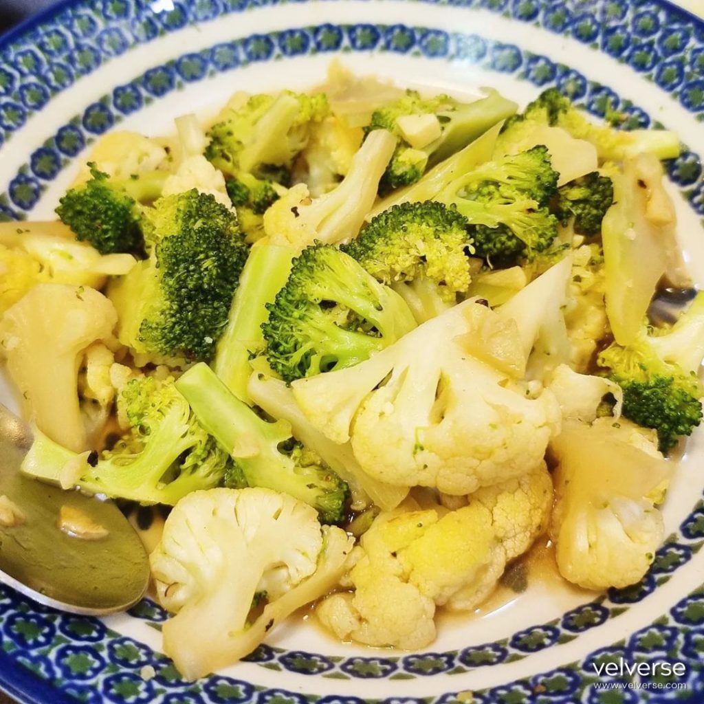 Stir-fried Broccoli & Cauliflower