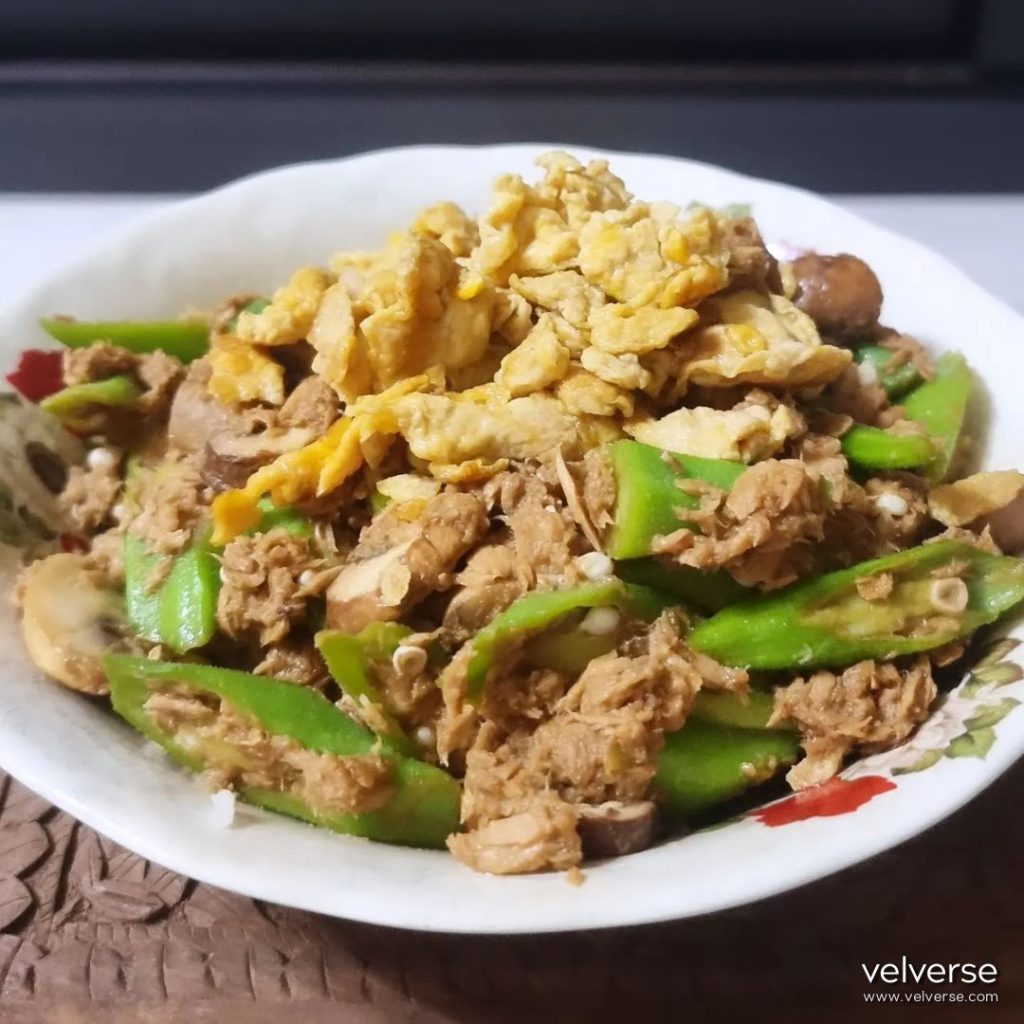 velverse Ocra With Tuna And Scrambled Egg Rice Bowl